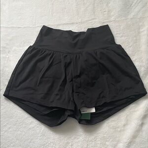 HALARA Women's High-Waisted Black Shorts